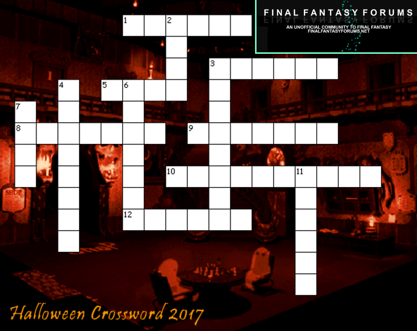 2017 Halloween Crossword Puzzle