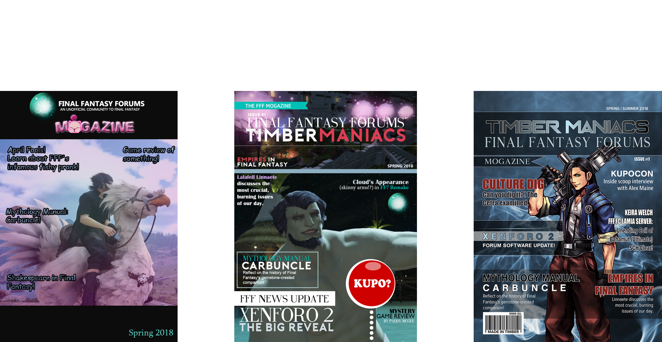 Timber Maniacs: First Issue Cover Mock-Ups